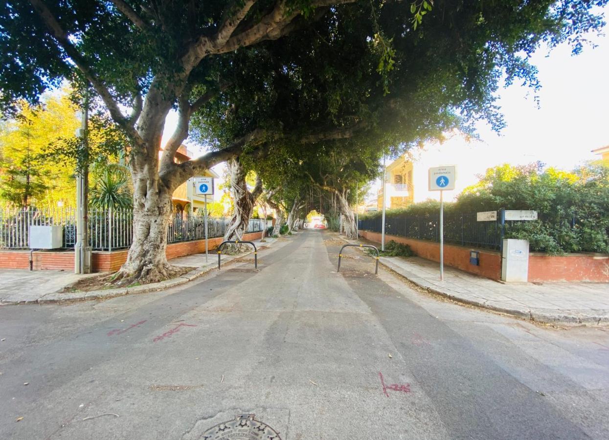 Mondello Beach The House With Green Lawns Βίλα Εξωτερικό φωτογραφία
